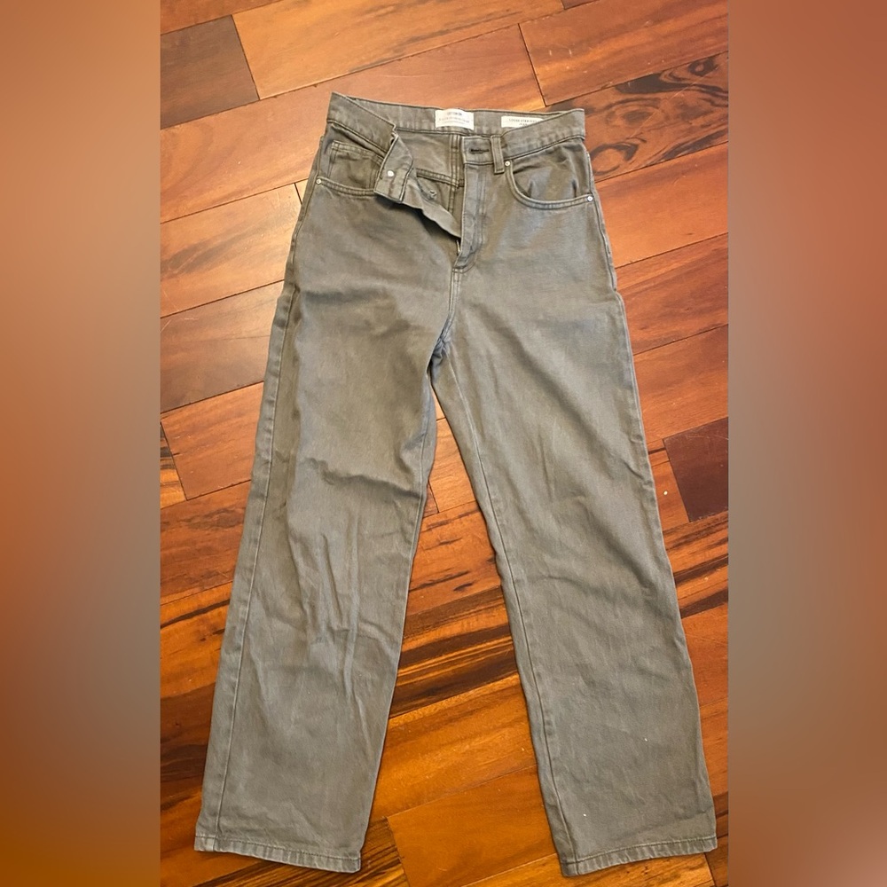 Cotton On olive Loose Straight Jeans